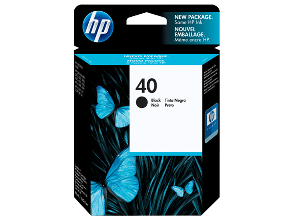 HP 40 Black Original Ink Cartridge HP 40 Black Original Ink Cartridge