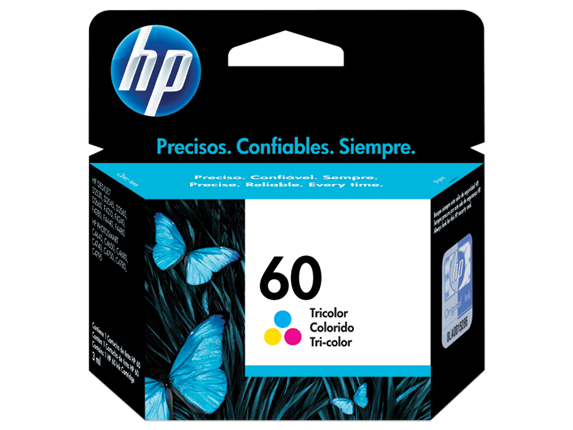 Cartucho original de tinta tricolor HP 60 Cartucho original de tinta tricolor HP 60