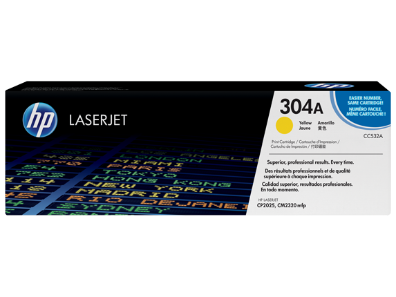 hp 304a yellow original laserjet toner cartridge cc532a hp 304a yellow original laserjet toner cartridge cc532a