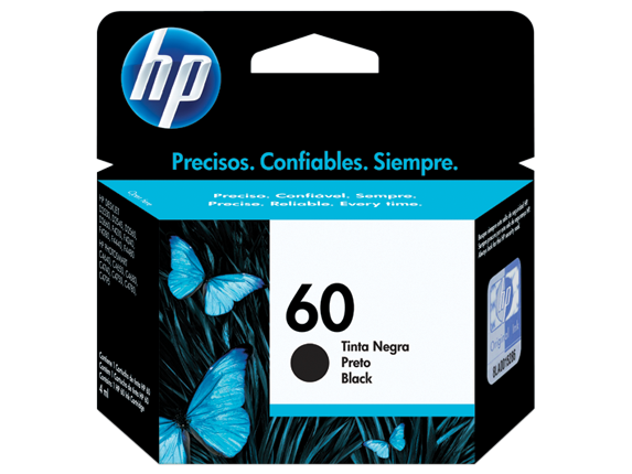 Cartucho original de tinta negra HP 60 Cartucho original de tinta negra HP 60