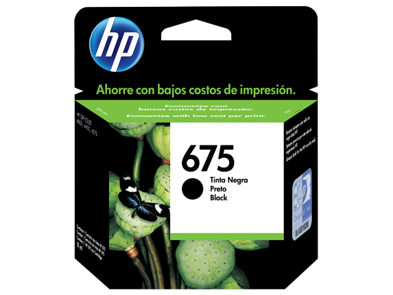 Cartucho original de tinta negra HP 675 Advantage Cartucho original de tinta negra HP 675 Advantage