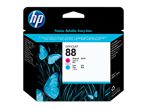 Cabezal de impresión magenta y cian HP 88 Officejet