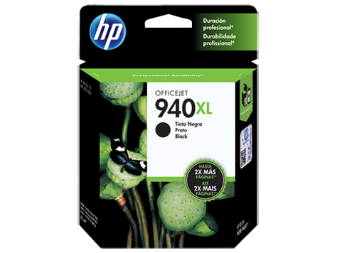 Cartucho original de tinta negra de alto rendimiento HP 940XL