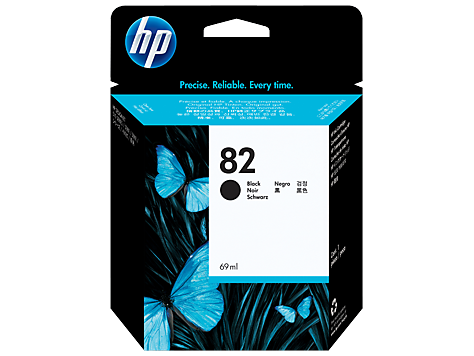 HP Ink Cartridge 82 69-ml Black (CH565A)