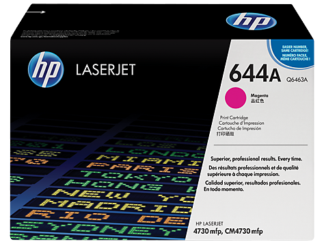 Cartucho de tóner magenta HP 644A LaserJet