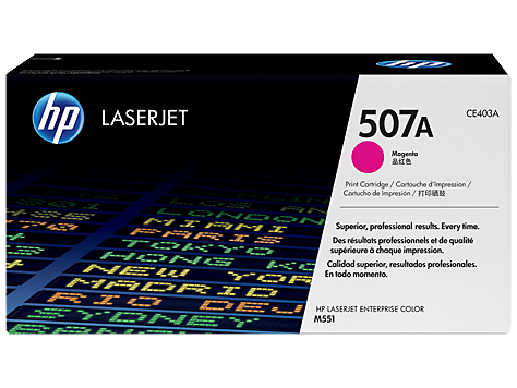 Cartucho de tóner magenta HP 507A LaserJet