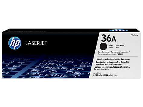Cartucho original de tÃ³ner negro HP 36A LaserJet