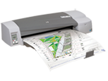 HP Designjet 111 24-in Printer with Tray