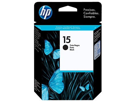 Cartucho original de tinta negra HP 15