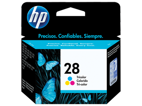 Cartucho original de tinta tricolor HP 28