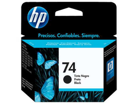 Cartucho original de tinta negra HP 74 Cartucho original de tinta negra HP 74