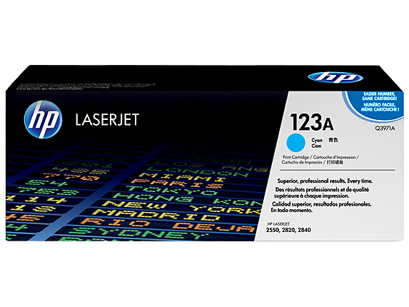 HP 123A Cyan Original LaserJet Toner Cartridge (Q3971A) | HP® Middle East