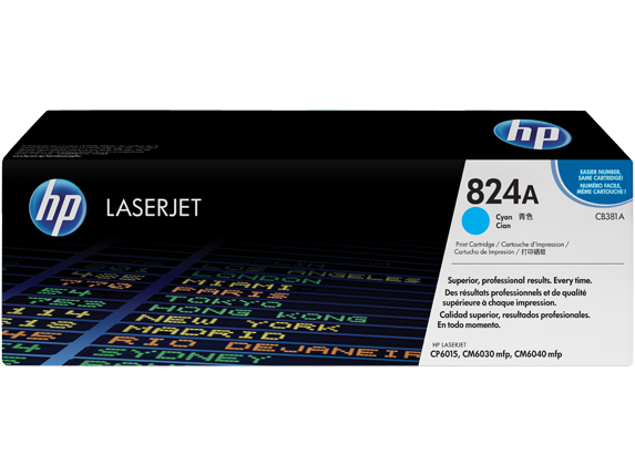 HP 824A Cyan Original LaserJet Toner Cartridge