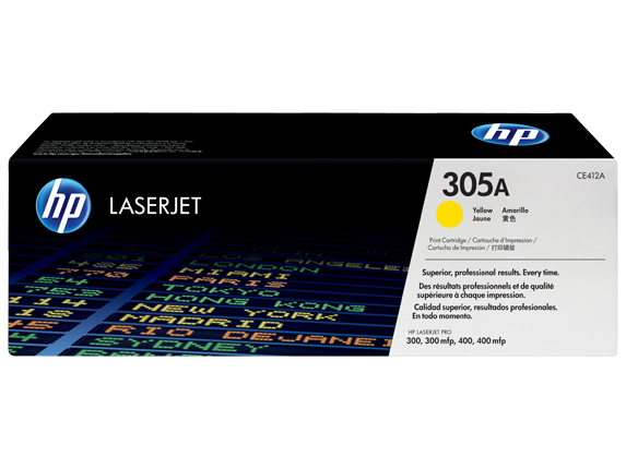 HP 305A, Оригинальный лазерный картридж HP LaserJet, Желтый HP 305A, Оригинальный лазерный картридж HP LaserJet, Желтый