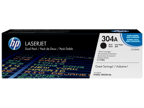 HP 304A, Упаковка 2шт, Оригинальные лазерные картриджи HP LaserJet, Черные HP 304A, Упаковка 2шт, Оригинальные лазерные картриджи HP LaserJet, Черные