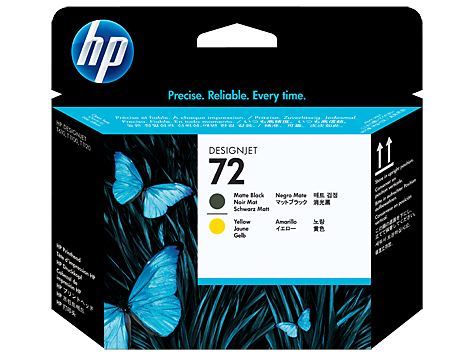 HP 72 Mat Siyah ve Sarı DesignJet Baskı Kafası HP 72 Mat Siyah ve Sarı DesignJet Baskı Kafası