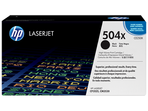 HP 504X High Yield Black Original LaserJet Toner Cartridge HP 504X High Yield Black Original LaserJet Toner Cartridge