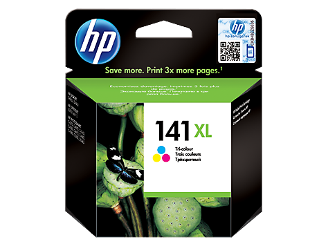 HP 141XL, Оригинальный струйный картридж HP увеличенной емкости, Трехцветный HP 141XL, Оригинальный струйный картридж HP увеличенной емкости, Трехцветный