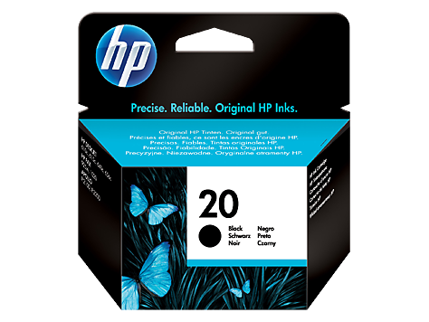 Image result for HP 20 Large Black Original Ink Cartridge (C6614DA)