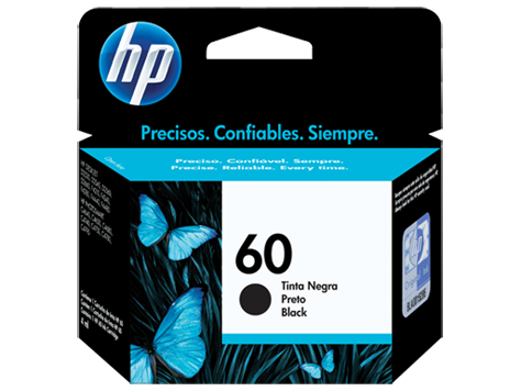 Cartucho original de tinta negra HP 60 Cartucho original de tinta negra HP 60