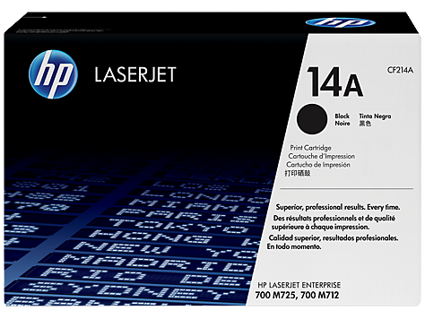 HP 14A, Оригинальный лазерный картридж HP LaserJet, Черный HP 14A, Оригинальный лазерный картридж HP LaserJet, Черный