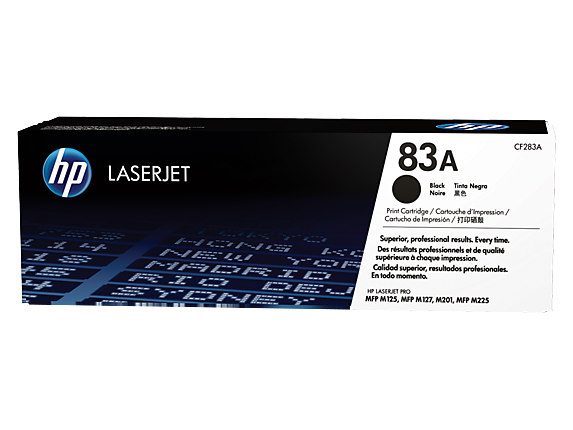Cartucho de toner preto HP LaserJet HP 83A original Cartucho de toner preto HP LaserJet HP 83A original