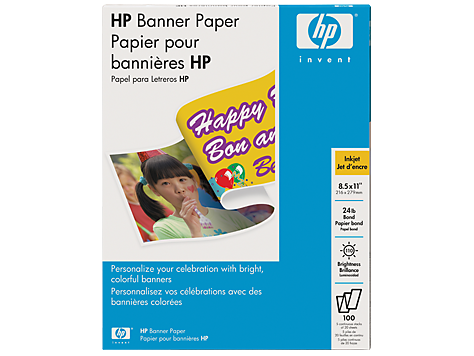 HP Banner Paper-100 sht/A4/210 x 297 mm (C1821A) | HP® Australia