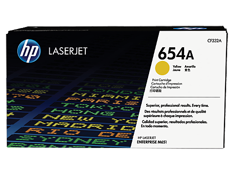 HP 654A, Оригинальный лазерный картридж HP LaserJet, Желтый HP 654A, Оригинальный лазерный картридж HP LaserJet, Желтый