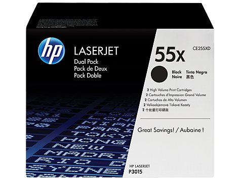 HP 55X, Упаковка 2шт, Оригинальные лазерные картриджи HP LaserJet увеличенной емкости, Черные HP 55X, Упаковка 2шт, Оригинальные лазерные картриджи HP LaserJet увеличенной емкости, Черные