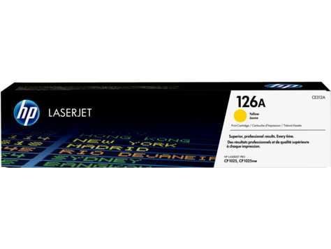 HP 126A, Оригинальный лазерный картридж HP LaserJet, Желтый HP 126A, Оригинальный лазерный картридж HP LaserJet, Желтый