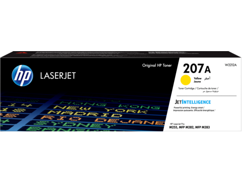 HP 207A, Оригинальный лазерный картридж LaserJet, желтый HP 207A, Оригинальный лазерный картридж LaserJet, желтый