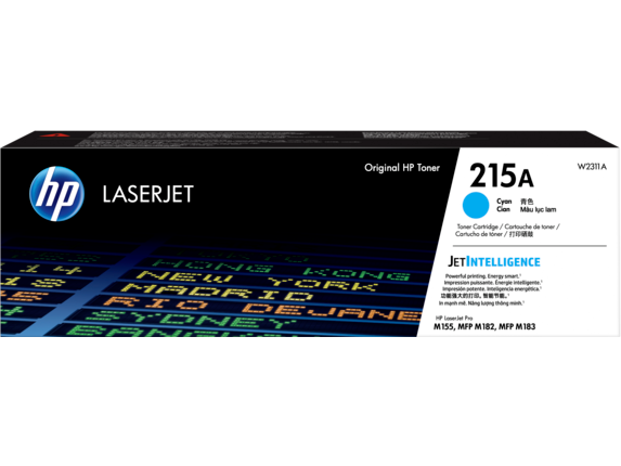 Cartucho de tóner original HP LaserJet 215A, cian Cartucho de tóner original HP LaserJet 215A, cian
