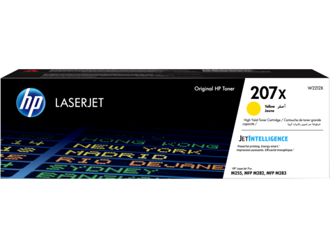 HP 207X, Оригинальный лазерный картридж увеличенной емкости LaserJet, желтый HP 207X, Оригинальный лазерный картридж увеличенной емкости LaserJet, желтый
